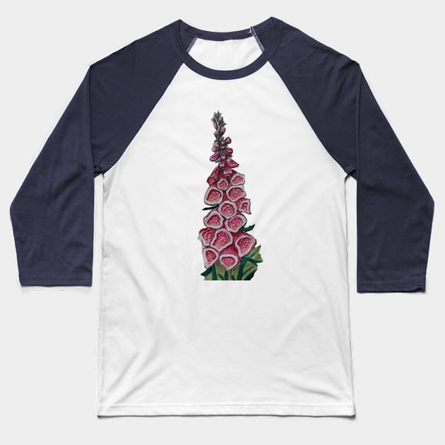 Foxglove Baseball T-Shirt by AlexandraRose